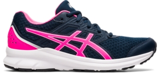 Asics blue hot sale pink