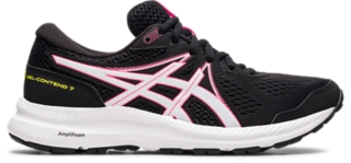 Conclusión Estribillo cuatro veces Women's GEL-CONTEND 7 | Black/Hot Pink | Running Shoes | ASICS