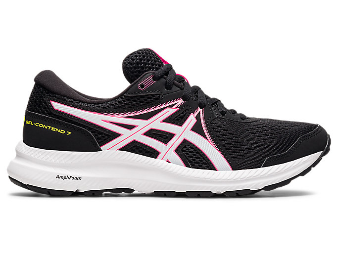Image 1 of 7 of Women's Black/Hot Pink GEL-CONTEND 7 Women's Running Shoes & Trainers