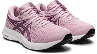 Women\'s GEL-CONTEND 7 Shoes Barely Running ASICS | | Rose/Rosequartz 