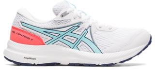 Women's GEL-CONTEND 7 White/Clear Blue | Running Shoes ASICS