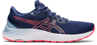 Women's GEL-EXCITE 8 WIDE | Thunder Blue/Blazing Coral | Running Shoes ...