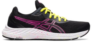 black and pink asics