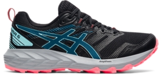 GEL SONOMA 6 Women Black Deep Sea Teal Women s Trail Running Shoes ASICS United States