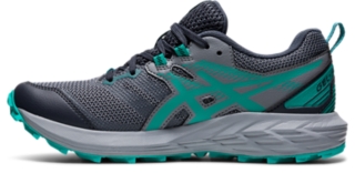 Women's 6 | Carrier Grey/Baltic Jewel | Trail Running Shoes ASICS