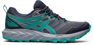Women's 6 | Carrier Grey/Baltic Jewel | Trail Running Shoes ASICS