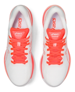 Women s GLIDERIDE White Sunrise Red Running Shoes ASICS