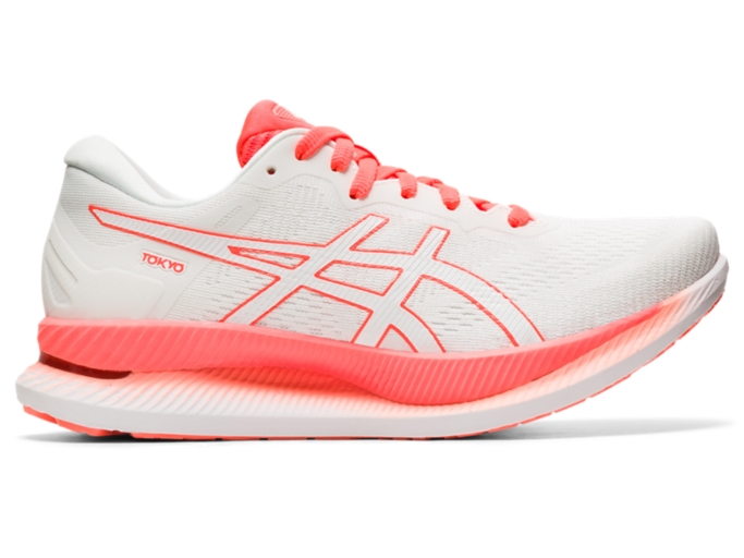 Women's GLIDERIDE | White/Sunrise Red | Running Shoes | ASICS