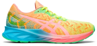 womens yellow asics running shoes