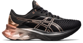 asics black and gold shoes