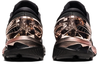 Women s GEL KAYANO 27 PLATINUM Black Rose Gold Running