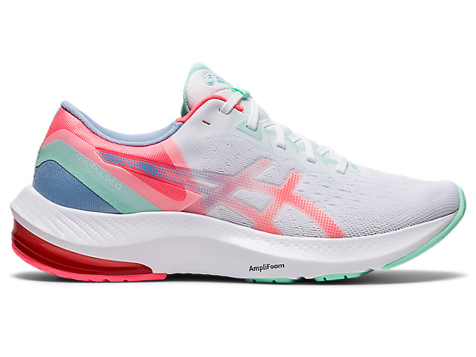 Image 1 of 7 of Women's White/Blazing Coral GEL-PULSE 13 Women's Running Shoes