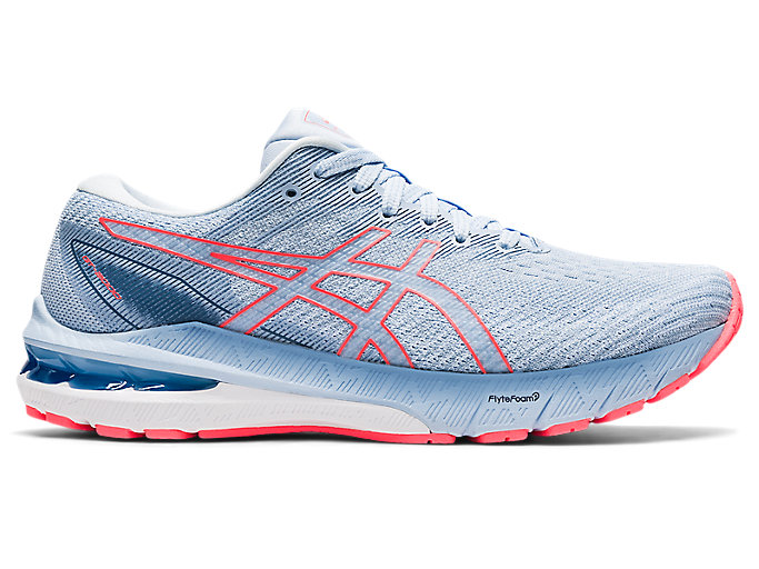 Image 1 of 7 of Women's Mist/Blazing Coral GT-2000™ 10 Women's Road Running Shoes