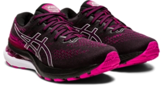 Asics gel kayano 2025 black and pink