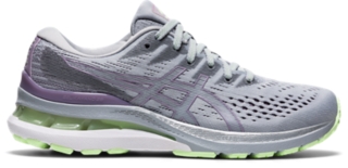 Womens grey asics running on sale shoes