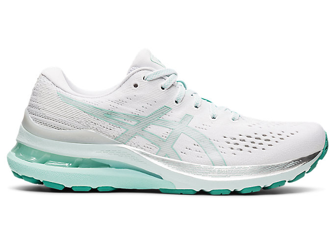 Image 1 of 7 of Women's White/Oasis Green GEL-KAYANO 28 Women's Running Shoes & Trainers