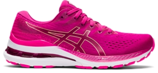 Women's GEL-KAYANO™ 28, Fuchsia Red/Pink Glo, Running