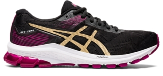 Women s GEL ZONE 8 Black Champagne Laufen ASICS Outlet DE