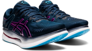 asics Malla Running Mujer - Visibility - french blue/digital grape