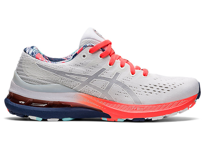 Image 1 of 7 of GEL-KAYANO 28 color White/Thunder Blue