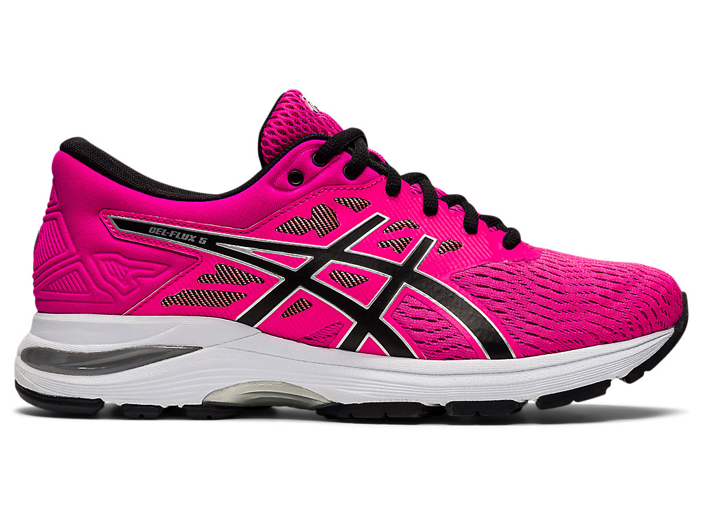 Zoom image of Image 1 of 7 of Women's Pink Glo/Black GEL-FLUX 5 Women's Running Shoes