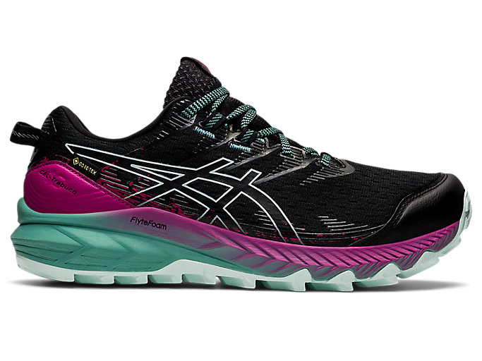 Image 1 of 7 of Women's Black/Soothing Sea GEL-Trabuco 10 GTX Women's Trail Running Shoes & Trainers