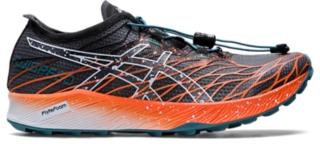 Asics black outlet orange