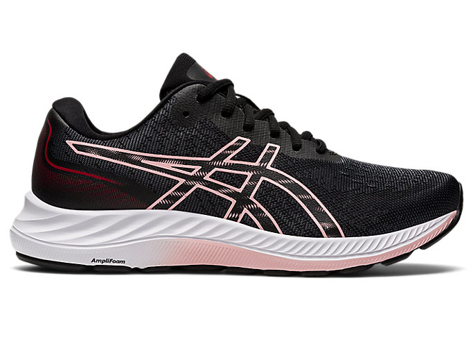 Image 1 of 7 of Mulher Black/Frosted Rose GEL-EXCITE 9 Women's Running Shoes & Trainers