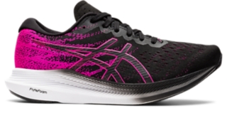 Women's EVORIDE | Black/Pink Glo | Running ASICS Outlet