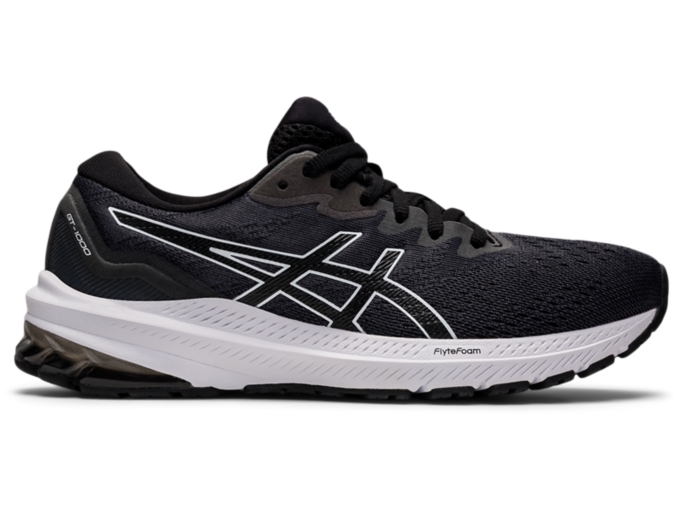 GT 1000 11 Women Black White Women s Running Shoes ASICS Outlet UK