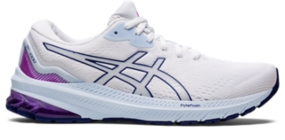 White asics shop womens running shoes