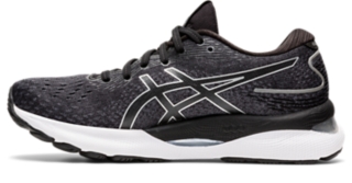 Women's GEL-NIMBUS 24 WIDE | Black/Pure Silver | Running Shoes | ASICS