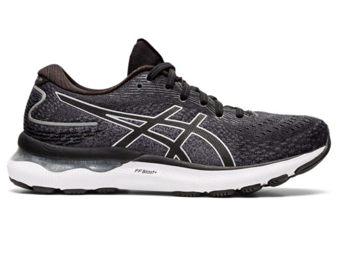 GEL NIMBUS 24 D WIDE Women Black Pure Silver Womens Running Shoes ASICS Australia