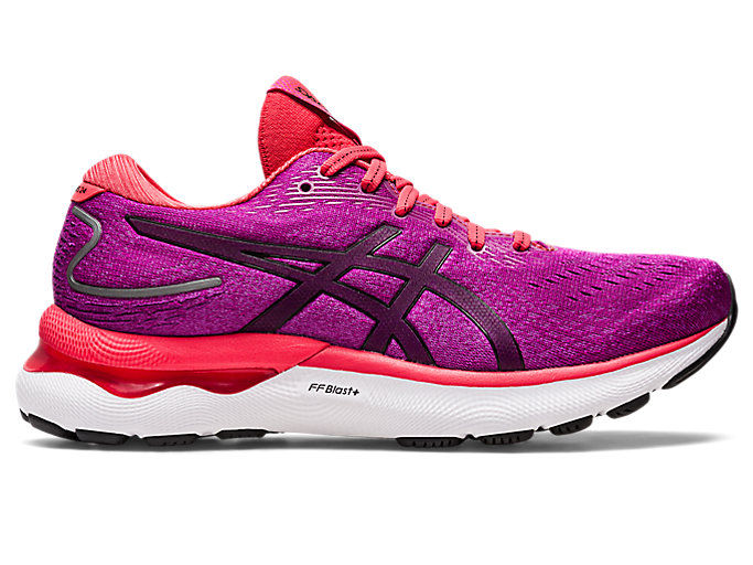 Image 1 of 7 of Women's Orchid/Black GEL-NIMBUS 24 Women's Running Shoes & Trainers