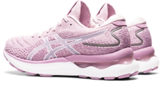 Women's GEL-NIMBUS 24, Barely Rose/White, Running