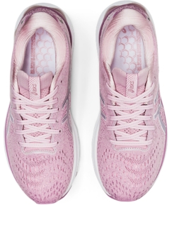 Women's GEL-NIMBUS 24, Barely Rose/White, Running