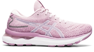 Women's GEL-NIMBUS 24, Barely Rose/White, Running