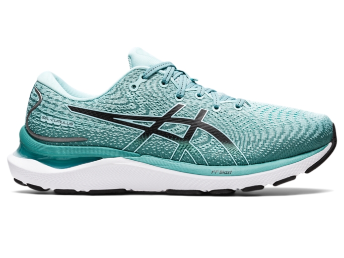 Women's GEL-CUMULUS 24 (D WIDE) | Oasis Green/Black | Running | ASICS ...