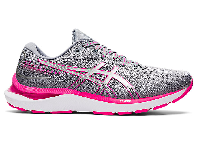 Women's GEL-CUMULUS 24 | Sheet Rock/Pink Glo | Running Shoes | ASICS