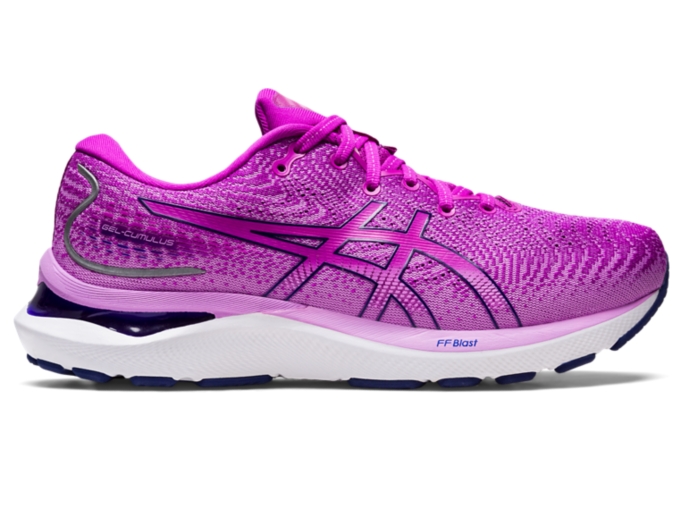 Asics purple hotsell running shoes