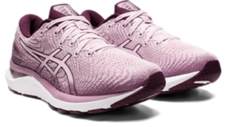 Women's GEL-CUMULUS 24, Barely Rose/Deep Plum, Running