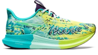 ASICS Women's Gel-Noosa Tri 10 Running Shoe, Flash Yellow/Turquoise/Flash  Pink, 8 M US