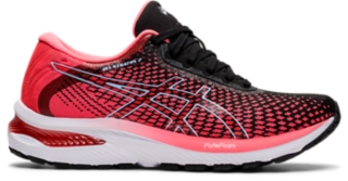 Zoom image of Image 1 of 7 of Women's Blazing Coral/Black GEL-STRATUS 2 KNIT Women's Running Shoes