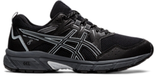 Womens black asics discount sneakers