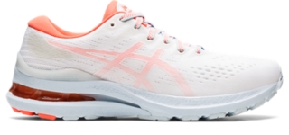 levenslang Armoedig Logisch Women's GEL-KAYANO 28 | White/Flash Coral | Running Shoes | ASICS