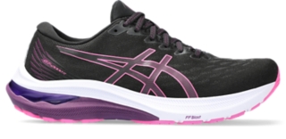 Women s GT 2000 11 Black Hot Pink Running Shoes ASICS