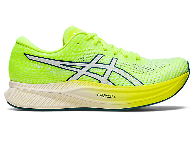 Image 1 of 7 of Women's Safety Yellow/White MAGIC SPEED 2 Women's Running Shoes