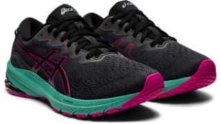 GT 1000 11 GTX Women Black Fuchsia Red Scarpe da running da donna ASICS Outlet IT