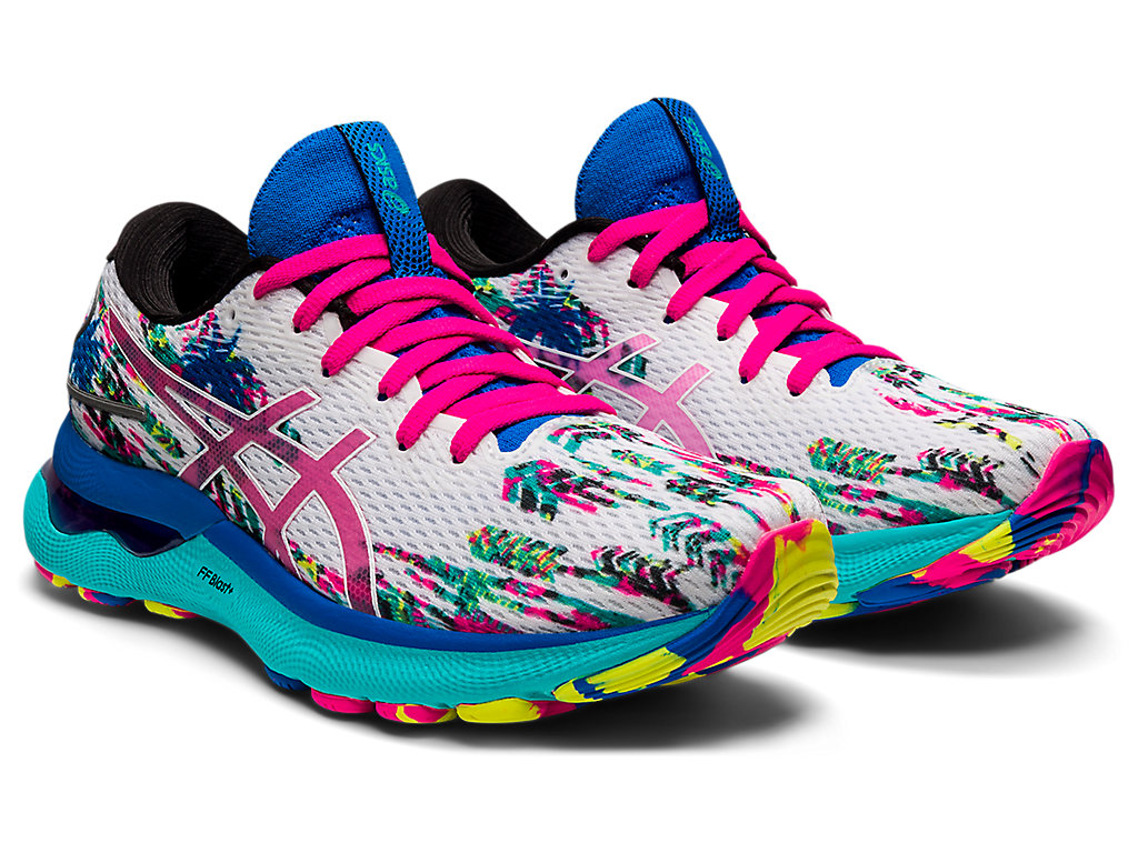 Women's GEL-NIMBUS 24 | White/Pink Glo | Running Shoes | ASICS