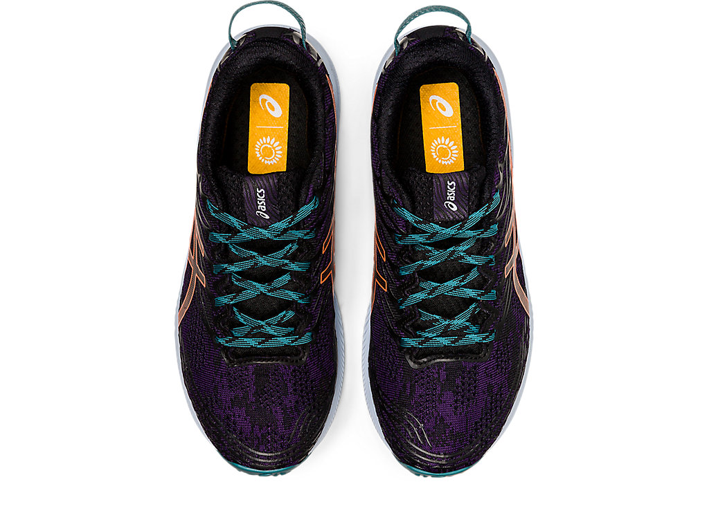 Women's Fuji Lite 3 | Night Shade/Nova Orange | Trail Running Shoes | ASICS